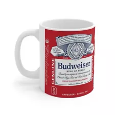 Budweiser- White Ceramic Mug