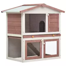 Outdoor Rabbit Hutch - Durable Wooden Enclosure for Rabbits, Guinea Pigs,