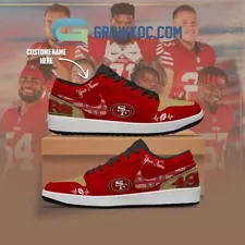 San Francisco 49ers NFL Personalized Air Jor-dan 1 Shoes