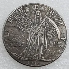 Challenge Coin 1936 US Grim Reaper Gift Sickle Vintage Liberty Souvenir Replica