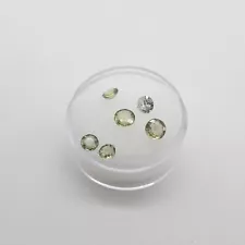 RARE $3000 2.75ct Round Cut Natural Green Sapphire LOOSE GEM LOT