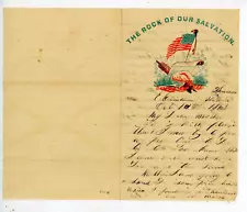 Civil War soldier’s letter patriotic stationery