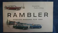 1960 Rambler Station Wagon Foldout Sales Brochure American Motors