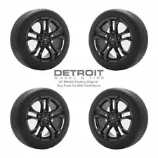 18" FORD FUSION GLOSS BLACK WHEELS RIMS & TIRES OEM 2017-2020 10120 (For: Ford Fusion)