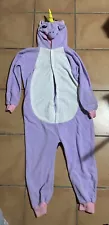 Unicorn Pajama Purple One Piece Jumpsuit Cosplay Pj Adult Size Large