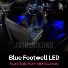 For Ford Focus MK2 Blue Interior Footwell LED Light Bulbs *SALE*