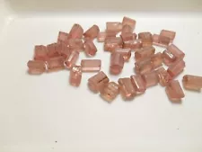 Pink Tourmaline faceting rough parcel. 21.4 GMS. clean. Brazil.