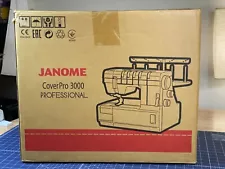 Janome CoverPro 3000 Professional, excellent condition, with extras