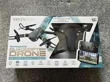 VISTATECH Rechargeable Quadcopter Drone - Stream Live Video - New In Box