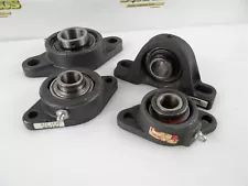 4 ASSORTED PILLOW BLOCK BEARINGS 5/8" 3/4" & 30MM ID FAFNIR IBI