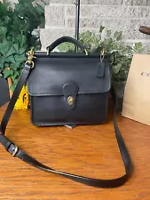 COACH VINTAGE WILLIS BAG 9927 GLOVE TANNED LEATHER SHOULDER BAG HANDBAG PURSE