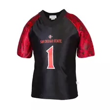 San Diego State Aztecs #1 SDSU Promotional Football Black Jersey Adult MEDIUM