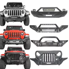 Heavy Duty Madmax Front Bumper Bull Bar Fit Jeep Wrangler JL JT Gladiator 18-24