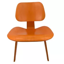 Herman Miller Eames LCW 13 Orange Plywood Lounge Chair 2007