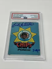 Erik Estrada signed autograph auto 1979 Donruss CHiPs Trading Card/Sticker PSA