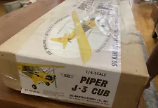 Sig 1/4 Scale Piper J-3 Cub RC Model Airplane Kit Pt# RC-48 Vintage, Original