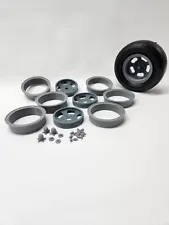 1/8th Scale Custom Wheels to fit Revell/Monogram Kit Tires Corvette Hotrod