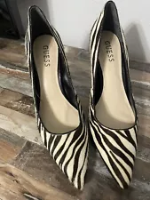 Guess Women’s Zebra Print Shoes, Heels Size 8