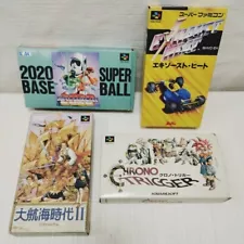 lot of 4 SNES/SFC CHRONO TRIGGER NTSC-J Japan with box manual kuchibashi1