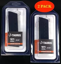 Taurus PT1911 Gov't/Commander 45ACP 8 rd Steel Magazine **2 PACK** 358-0013-01