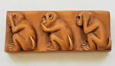 SHS No Evil Monkey Pendant Bead Amulet Signed NEW 2909