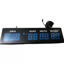 Blue Large LED Countdown Count Up Days Timer