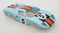 Vintage Aurora Ho Slot Car Body Ford GT Blue Orange Gulf #5 Thunderjet Tjet