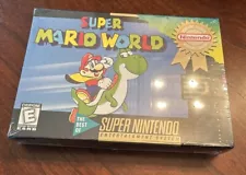 NEW. SUPER MARIO WORLD PLAYER'S CHOICE. Super Nintendo. Sealed.