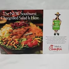 2003 Chick-fil-A New Southwest Chargrilled Salad Advertisment Flyer Coupon Sheet