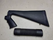 Mossberg 500 12ga Black Synthetic Pistol Grip Stock & Forend for 7.75" Tube ATI