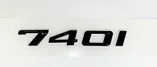 BLACK 740i REPLACEMENT FOR BMW 740 REAR TRUNK NAMEPLATE EMBLEM BADGE DECAL LID (For: 2016 740i)