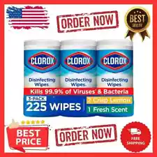 *Clorox Disinfecting Wipes Value Pack, Cleaning Wipes, 75 Count Each, Pack of 3*