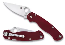 New Spyderco Paramilitary 2 /G-10 Red /M390 /C81GPRD2 /Satin /Discontinued