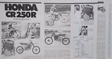 1978 Honda CR250R 6pg test article & Specs