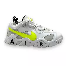 Nike Air Barrage Men's Size 11 US CN0060-100 White Volt Green Basketball Shoes