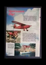 STINSON VOYAGER Airplane 1948 color pictorial review VULTEE