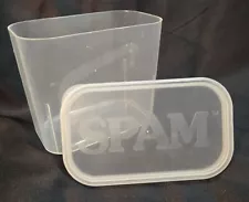 Clear Plastic Hormel Spam Keeper Storage Container Made in the USA