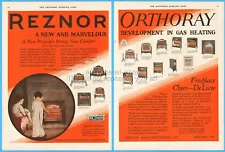 1927 Reznor Manufacturing Co Ad Mercer PA 15 Orthoray Gas Heaters Home Heating