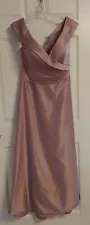 Mori lee Madeline Gardner Bridesmaid Dress Size 14 Dessert Rose