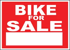 BIKE FOR SALE | Adhesive Vinyl Sign Decal