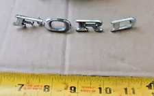 EMBLEM LETTERS "F-O-R-D" FOR VINTAGE FORD CAR TRUCK