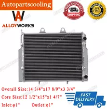 2 ROW Radiator For 2007-2017 Polaris RZR570 RZR800 RZR800S RZR 4 800 #1240444 (For: 2013 RZR 800)