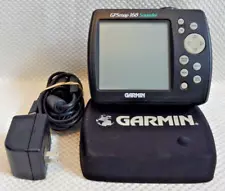 GARMIN GPSMAP 168 SOUNDER CHART PLOTTER FISHFINDER GPS DISPLAY w 110v PWR /COVER