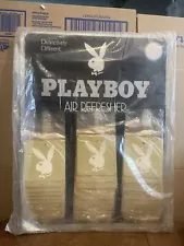 Vintage 1980s Gold/white PLAYBOY Bunny Air Freshener 36 pc board, rare