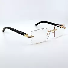 Cartier Sunglasses Buffs Premiere CT0286O Gold Frame C Decor Diamond Cut Glasses