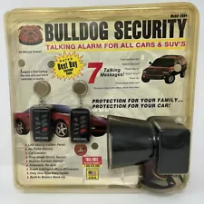 Bulldog Security Talking Car Alarm Model 2004 USA All Cars & SUV’S W/ 2 Remotes