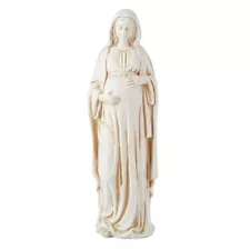 8" H Pregnant Virgin Mother Mary Resin Statue Figurine Catholic Mothers Day Gift