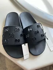 gucci slides gg black women 7 new with box and tags