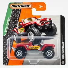 2015 Matchbox #116 Jeep® Hurricane RED | RICK'S CLIMBING ADVENTURES | SHORT CARD