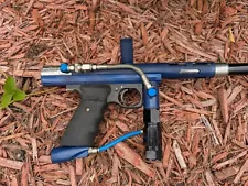 AGD Minimag Paintball Gun - Custom Powder Coated Blue Wrinkle